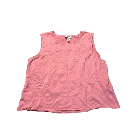 THE LOOK by Randolph Duke 3Pc Pink Knit Set 3X Embroidered Silk Blend - Picture 4 of 6